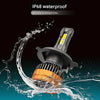 RGB Remote Control LED Headlight Bulbs with Tri-Color Modes