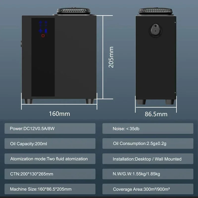 Smart Wall-Mounted Scent Diffuser with App Control