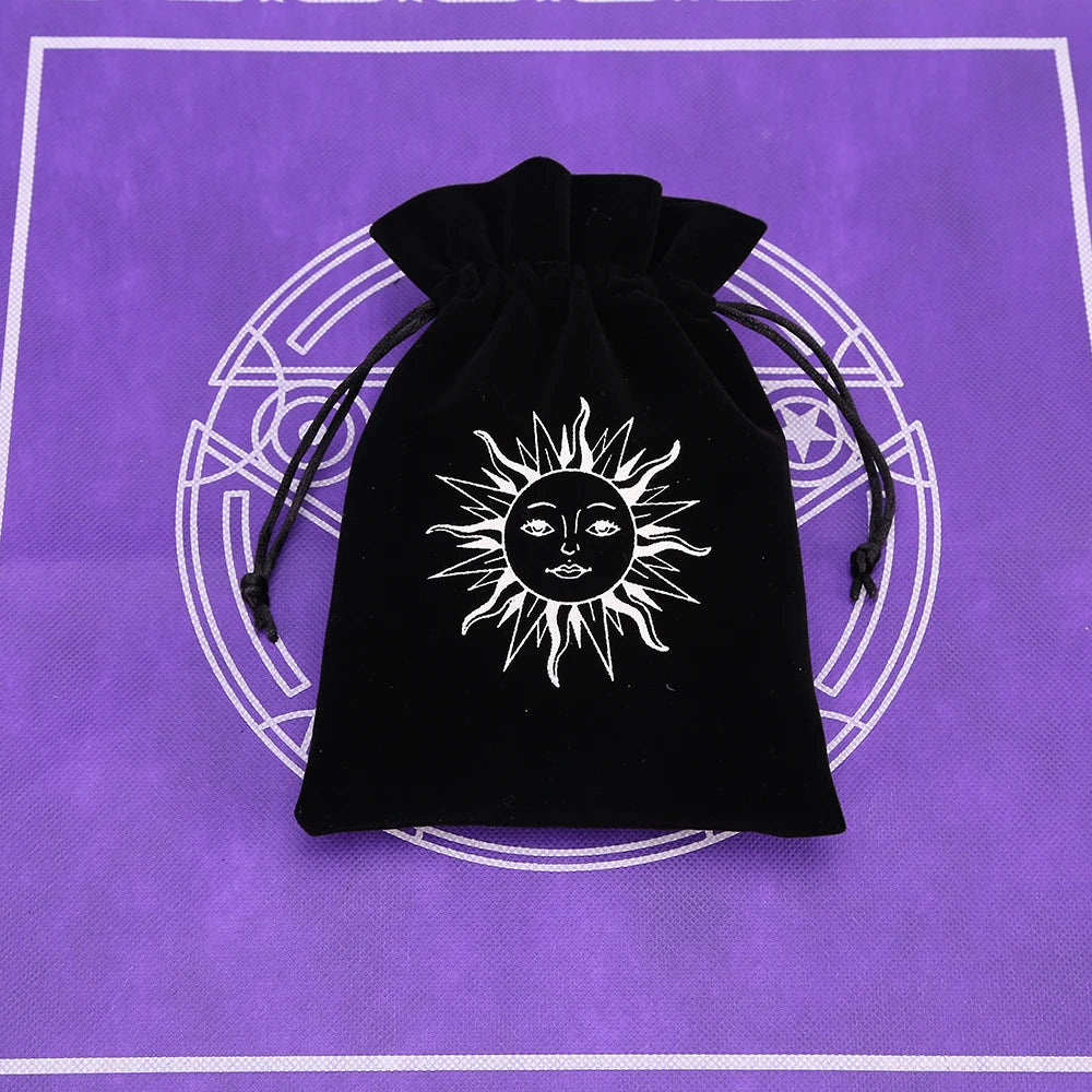 Black Velvet Tarot Card Storage Bag