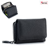 Genuine Leather Mini RFID Wallet for Women