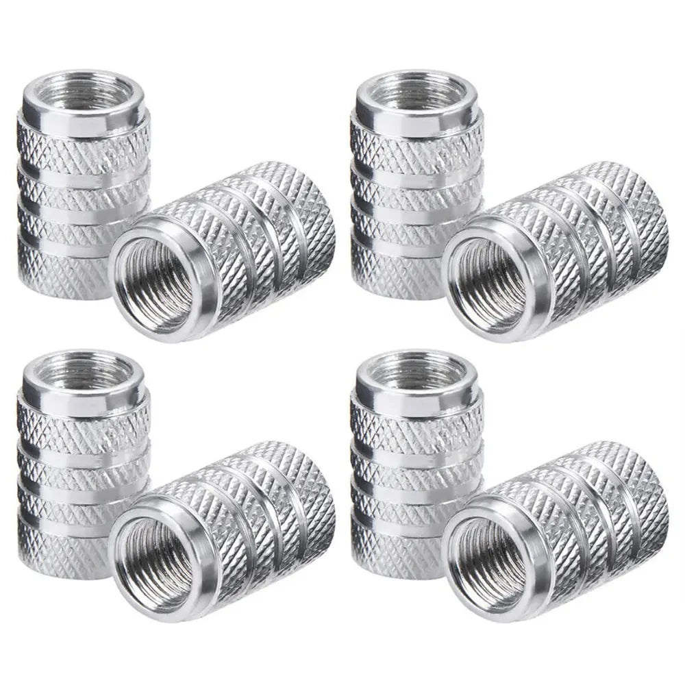 Aluminum Tire Valve Stem Caps – Set of 4