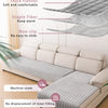 L-Shaped Corner Sofa Cover with Anti-Slip Backing