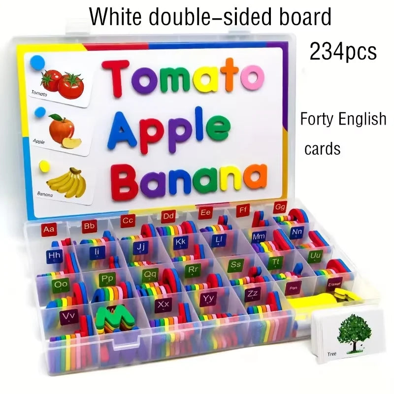 Colorful Alphabet Fridge Magnets – 234-Piece Educational Magnetic Letters Set