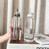 Elegant Glass Tumbler with Straw