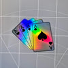Poker Card Vinyl Decal for Motorcycles & Cars