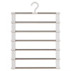 Foldable Multi-Layer Pants Hanger with Non-Slip Clips
