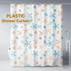 Starfish Waterproof PEVA Shower Curtain with Hooks