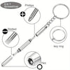 A set of precision tools for glasses repair including a screwdriver, Phillips head, slotted tool, and hex wrench.