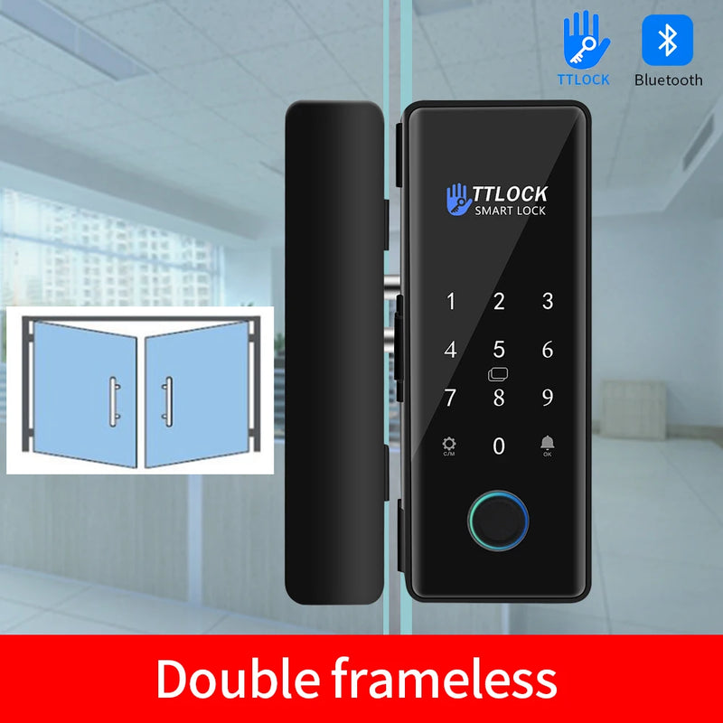 Cerradura Inteligente TTLOCK Biométrica para Puertas de Vidrio y Madera