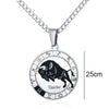 Collier Constellation du Zodiaque en Acier Inoxydable