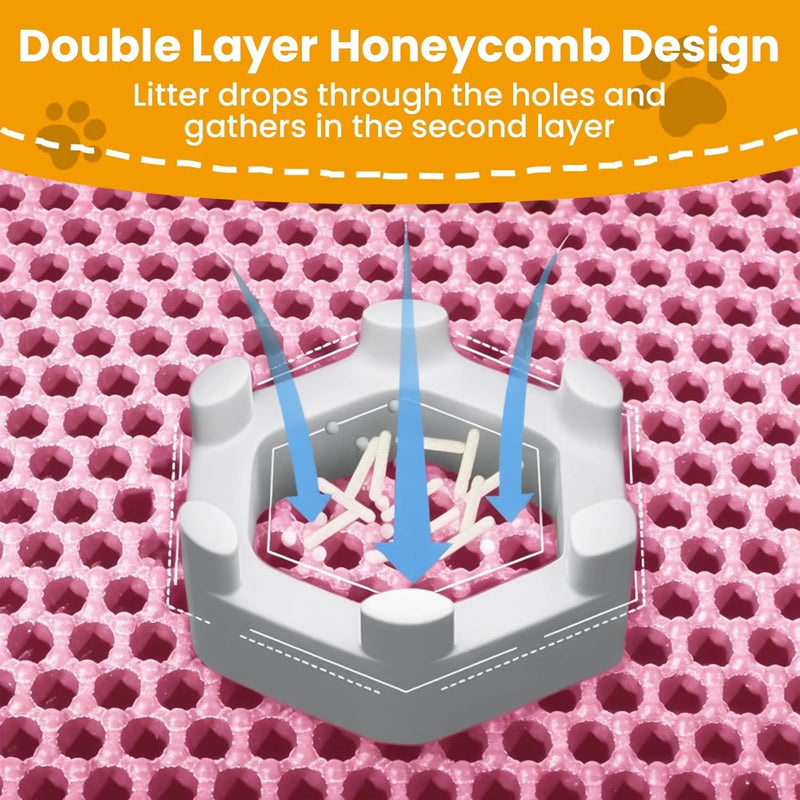 Double-Layer Cat Litter Trapping Mat