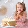 Spiral Birthday Cake Candles, Set of 6 Long Thin Decorative Candles for Cakes and Desserts