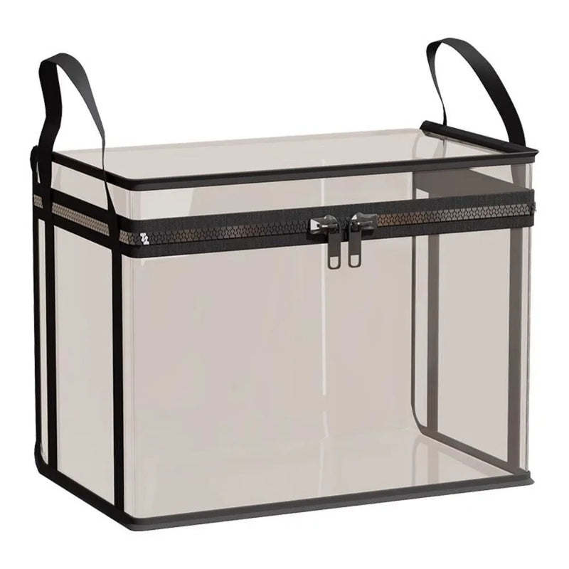 Transparente PVC-Aufbewahrungskorb für Stofftiere mit Griff