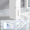 A white touchless soap dispenser with an angled design, featuring a display screen and a Type-C charging port.