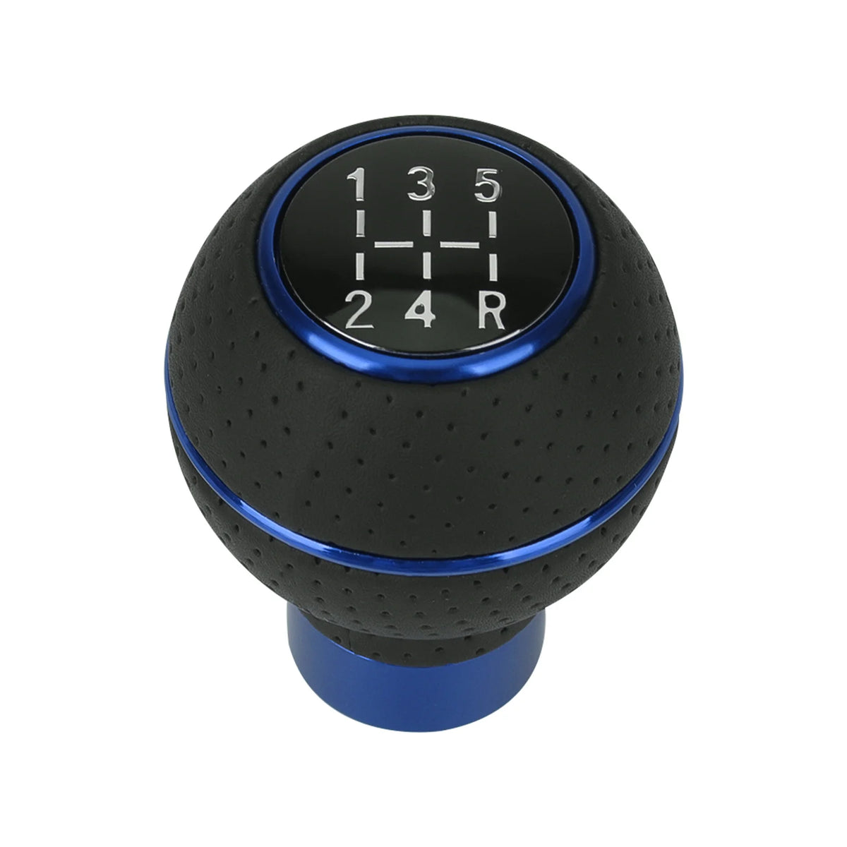 Universal Aluminum Alloy Shift Knob with Leather Grip