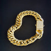 Gold-Plated Cuban Chain Jewelry Set
