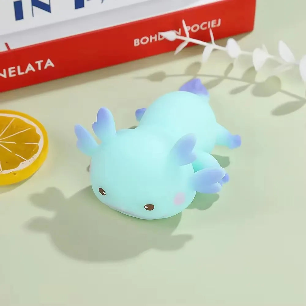 Axolotl Squeeze Ball Stress Relief Toy - Slow Rising Squishy for Kids and Adults