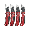 Folding Utility Knife with Built-In Blade Storage and Gut Hook