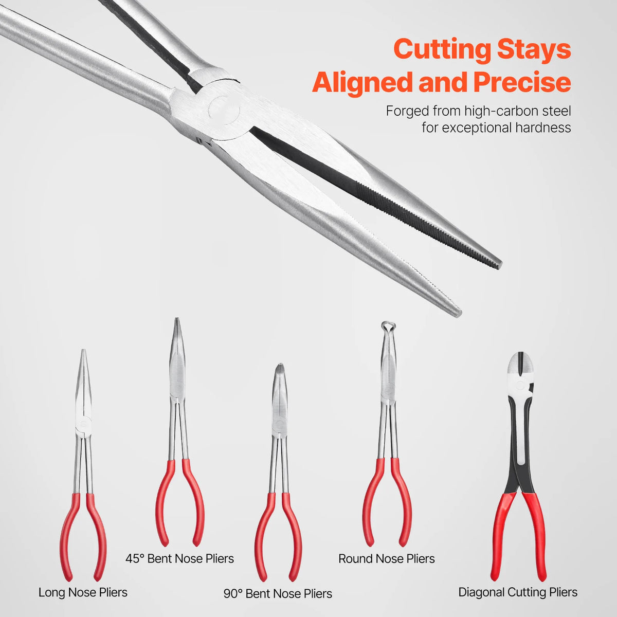 5-Piece Precision Needle Nose Pliers Set with Case
