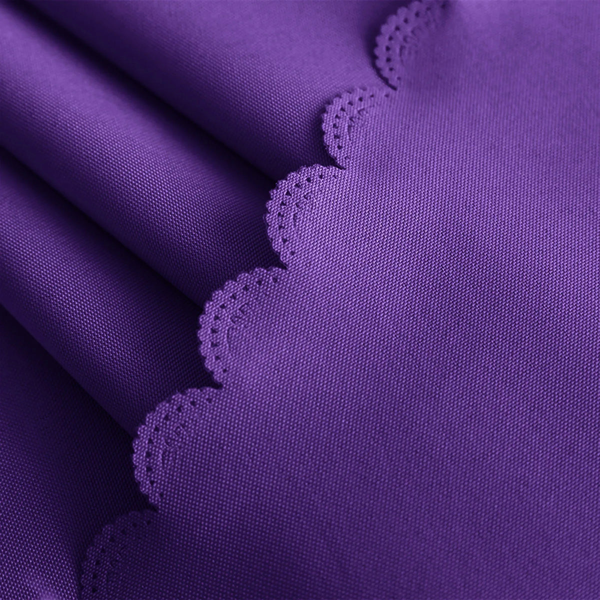 Round Solid Color Polyester Tablecloth for Weddings, Parties & Dining