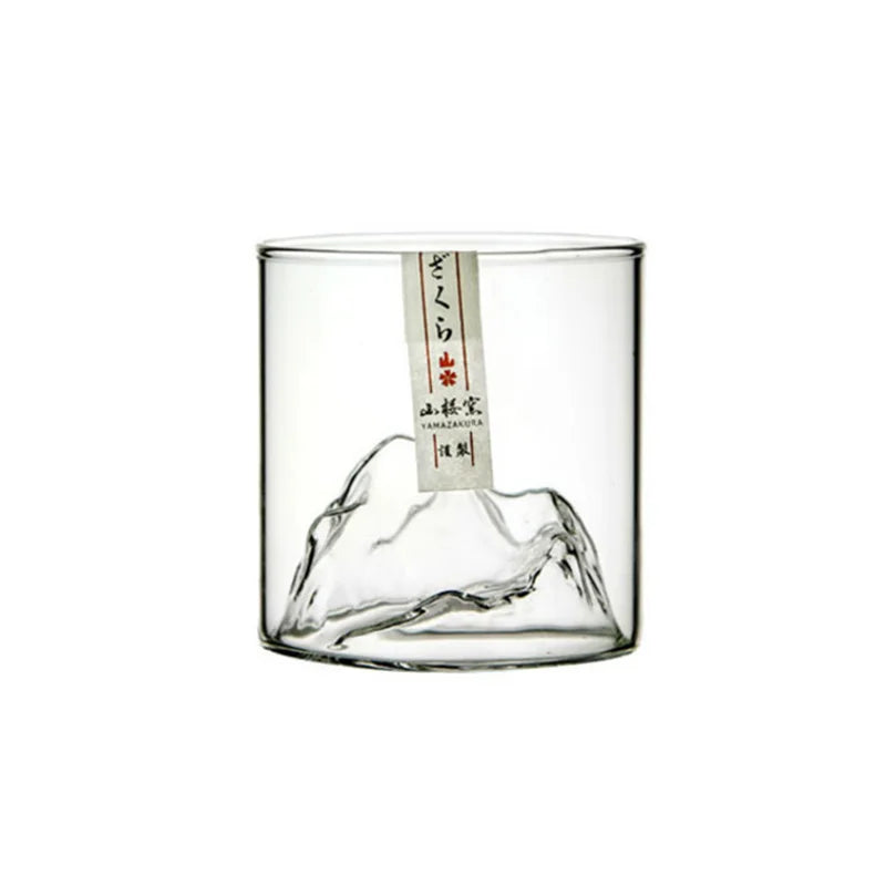 3D Mountain Whiskey Glass