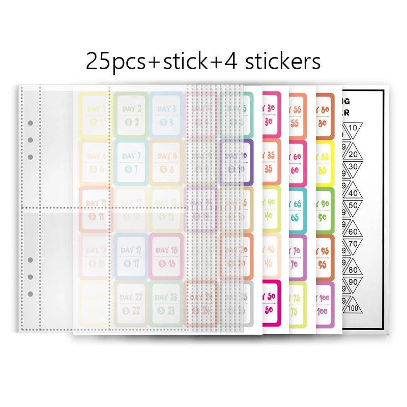 A5 Cash Savings Challenge Binder with 100 Envelopes