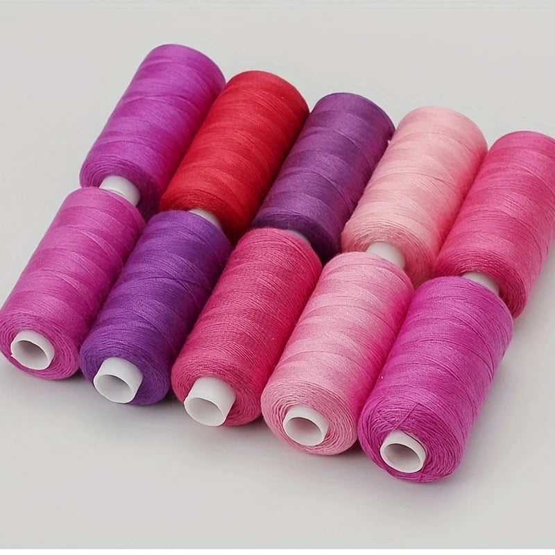 100-Color Polyester Sewing Thread Set for DIY Projects