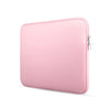 A pink universal laptop sleeve with a zipper closure.