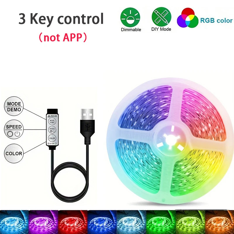 USB-RGB-LED-Streifen mit App-Steuerung
