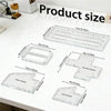 A set of five clear acrylic templates for making bags, including medium and small size patterns.