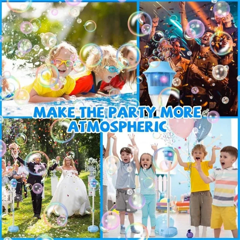 LED Bubble Machine for Parties — Cordless, Automatic