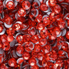 Red Glass Flatback Rhinestones - Multi-Color Glitter Round Crystals for DIY Crafts