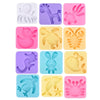 A set of colorful 3D water elf craft kits for kids featuring various animal shapes like a mermaid, duck, and starfish.