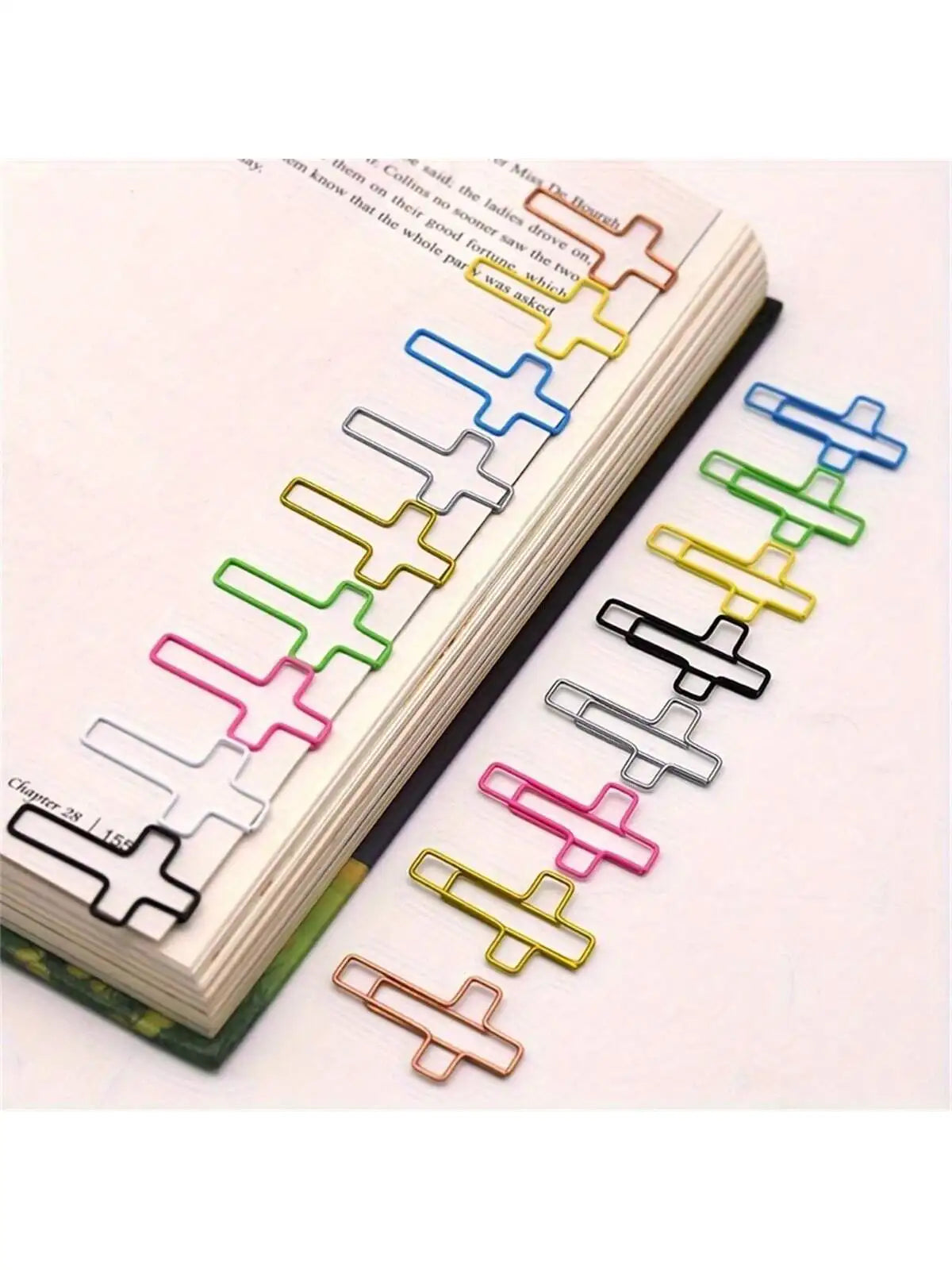 Cross-Shaped Metal Paper Clips for Crafts & Journaling