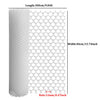 Roll of white plastic wire mesh with 12mm holes for garden and DIY projects