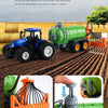 Remote-Controlled Farm Tractor Toy with Realistic Engineering Details