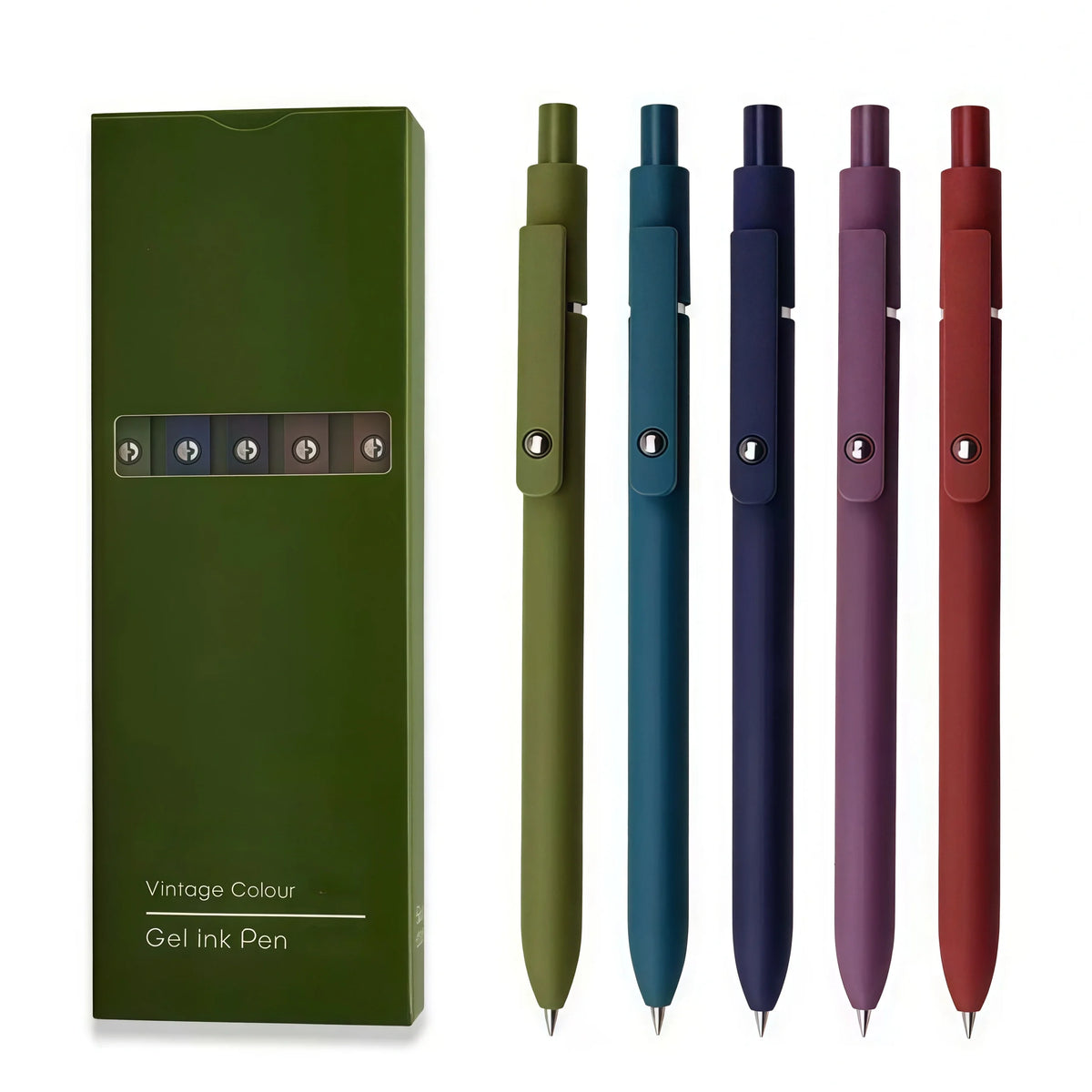 Morandi Soft-Touch Gel Pens - 0.5mm Quick-Dry Ink