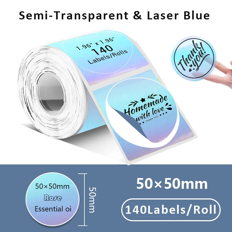 Self-Adhesive Thermal Label Rolls for Mini Printers