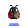 A black and red 3D cartoon bee door edge protector for cars with a lightning bolt design.