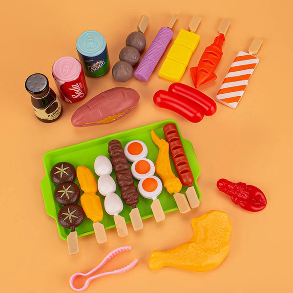 Kinder BBQ-Spielset mit Grill und simuliertem Essen