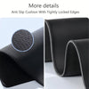 Black anti slip cushion with tightly locked edges for a mouse pad