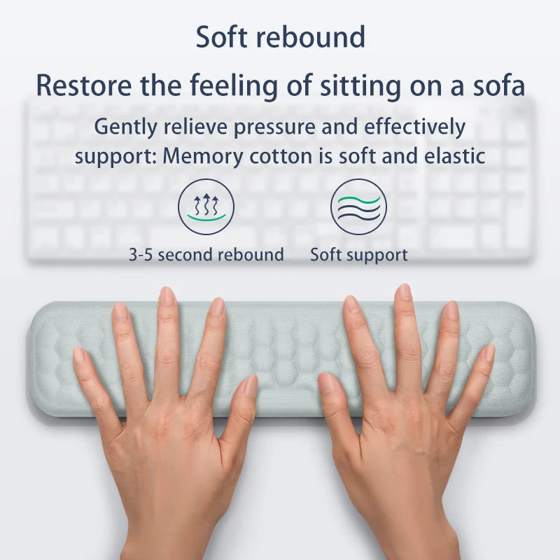Ergonomic Keyboard & Mouse Pad with Wrist Rest