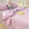 Lightweight Washed Cotton Quilt Set – Breathable Summer Bedding with Printed Pattern