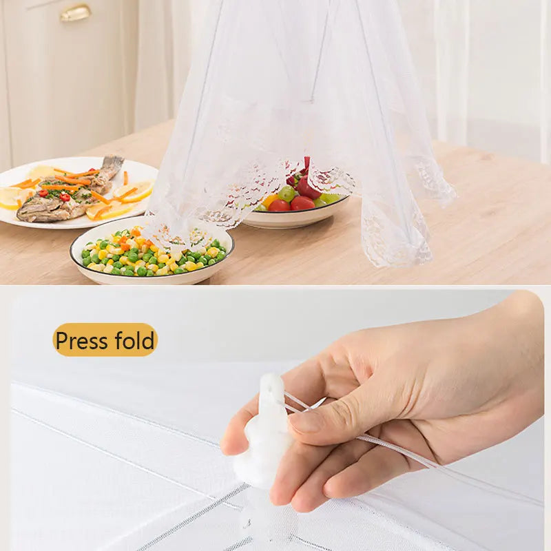 Foldable Mesh Food Cover for Outdoor Dining
