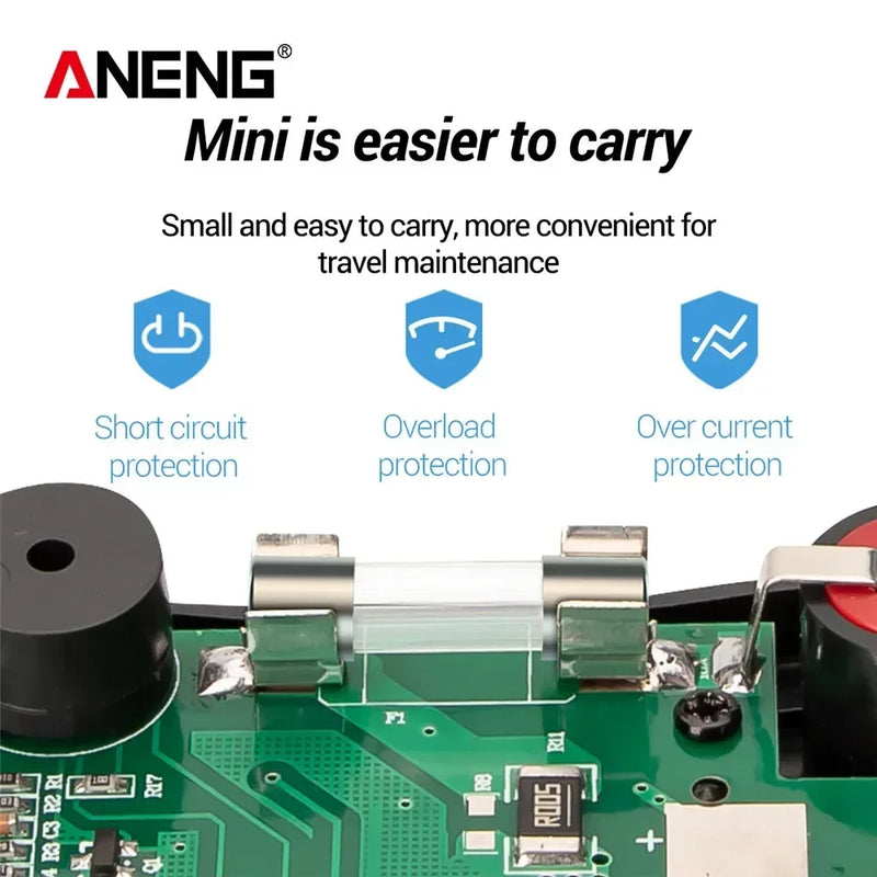 Compact Digital Multimeter with Auto-Range and NCV Detection