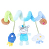 Soft Car Seat & Stroller Toy Set with Mirror, Crinkle, and Squeaky Sounds