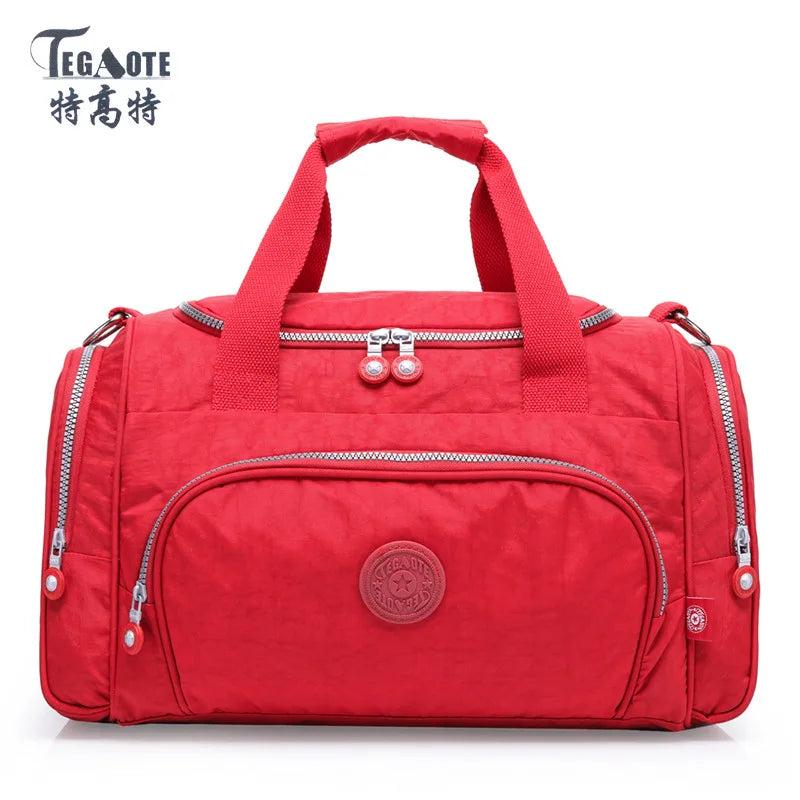 Lightweight Nylon Travel Duffle Bag for Women