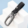 Handcrafted Leather Keychain with Zinc Alloy Ring