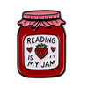Just One More Chapter Enamel Pin for Book Lovers