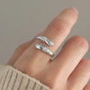 925 Sterlingsilber Zirkon Umarmungsring